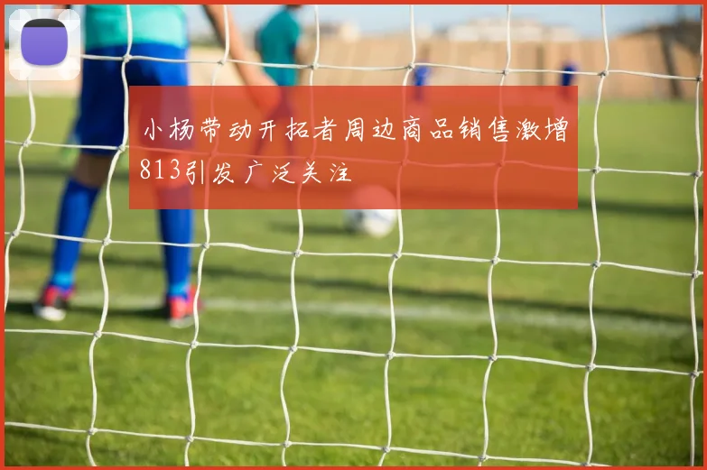 小杨带动开拓者周边商品销售激增813引发广泛关注
